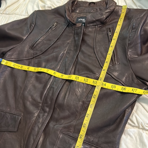 Black Rivet brown leather jacket M - Picture 12 of 15